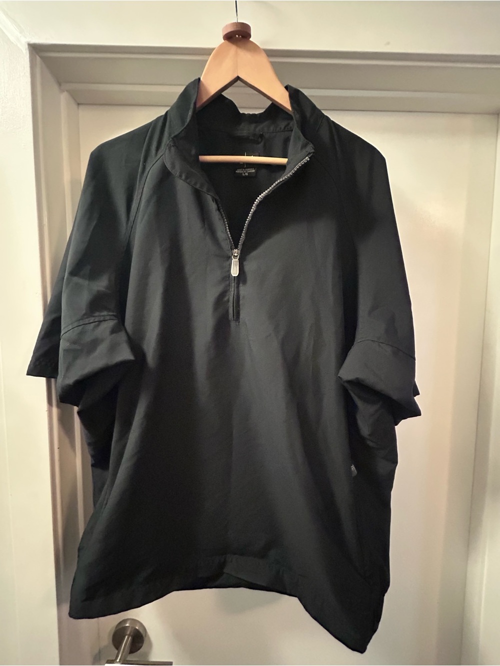 Adidas ClimaShell Short Sleeve 1/4 Zip Wind Pullover - Men's Large